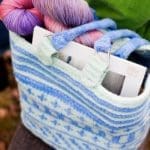 Felted Fair-Isle bag, top view