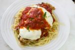 chicken parmesan over noodles