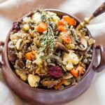 Vegetarian Stuffing in Serving dish