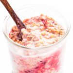 Leftover Cranberry Sauce Overnight Oats
