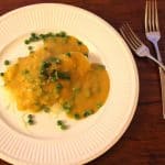 Vegan Alfredo Sauce over Spaghetti Squash. Tasty!
