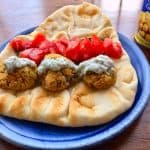 Easy Baked Falafel Balls. Delightful. Scrumptious. So good. Low fat. Vegan. Gluten Free. #glutenfree, #recipeideashop