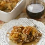 Celebrate the flavors of fall with this easy overnight Baked Pumpkin Walnut French Toast. This pumpkin walnut french toast recipe is a perfect way to start your day!