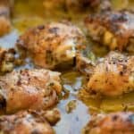 crispy skin oven roasted chicken thighs