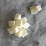 Syrian recipe for turkish delight in a plate