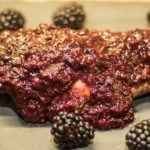 Blackberry & Balsamic Pork Loin - Tasty marinated pork tenderloin with a yummy fruity blackberry sauce - amateurchef.co.uk