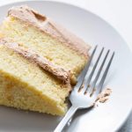Yellow cake with chocolate buttercream