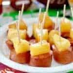 Glazed Kielbasa and Pineapple Bites