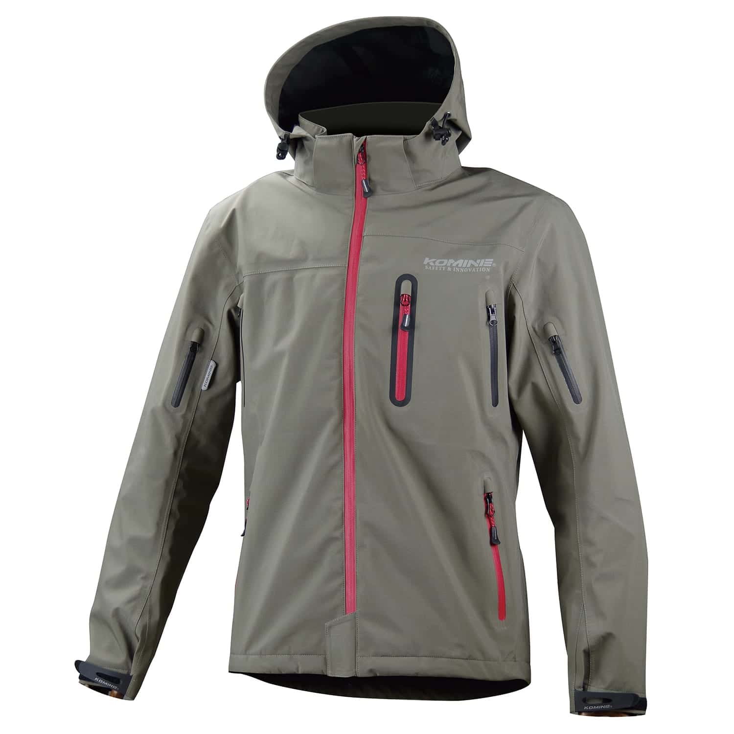 Light Grey Armoured Hoodie Motorcycle Motorbike Summer Hoody Jacket Zip Up Removable Armor Bikers Size = Large