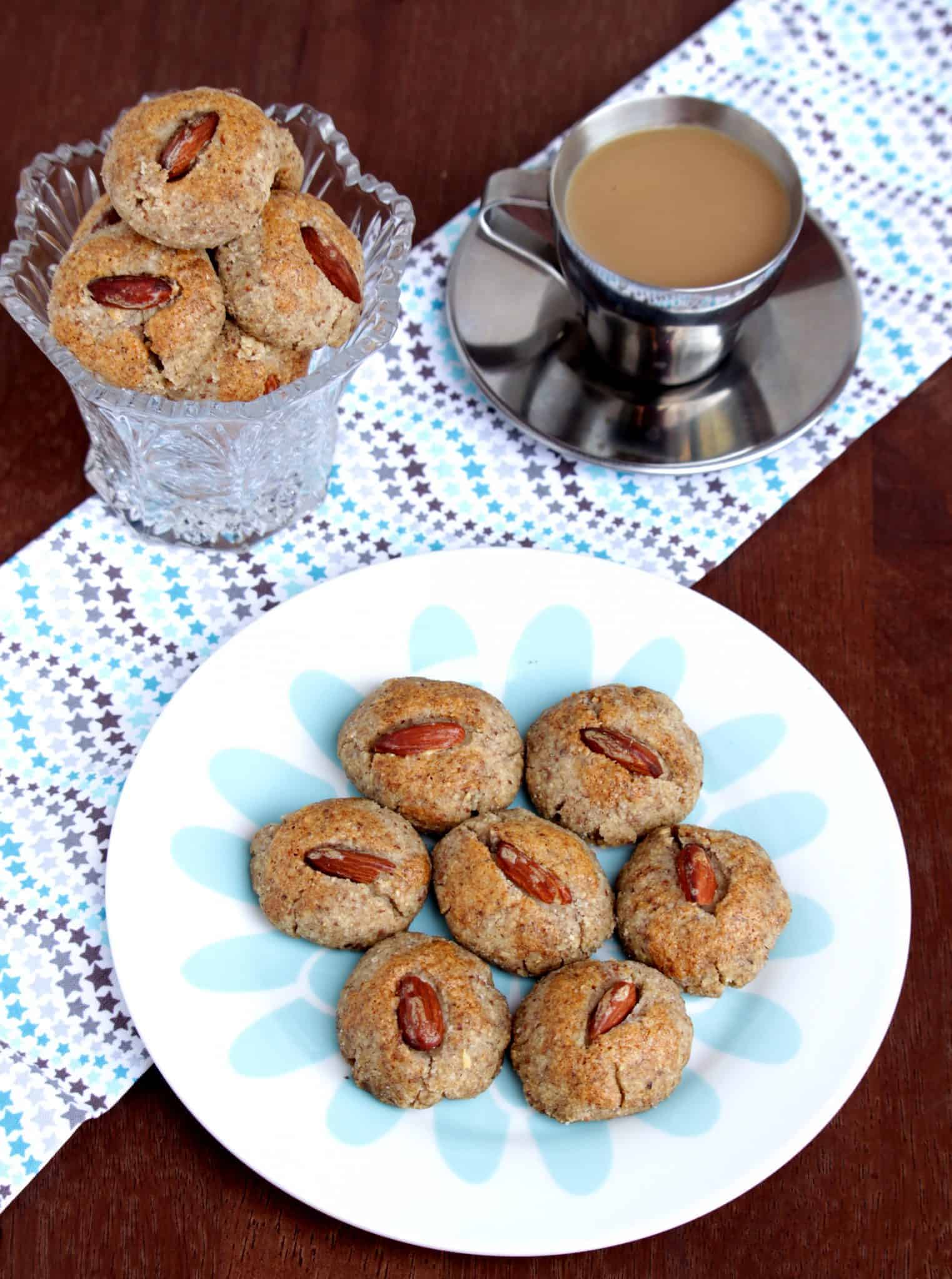 A for Almond Cookies | Chinese Almond Cookies | Vegan Almond Cookies