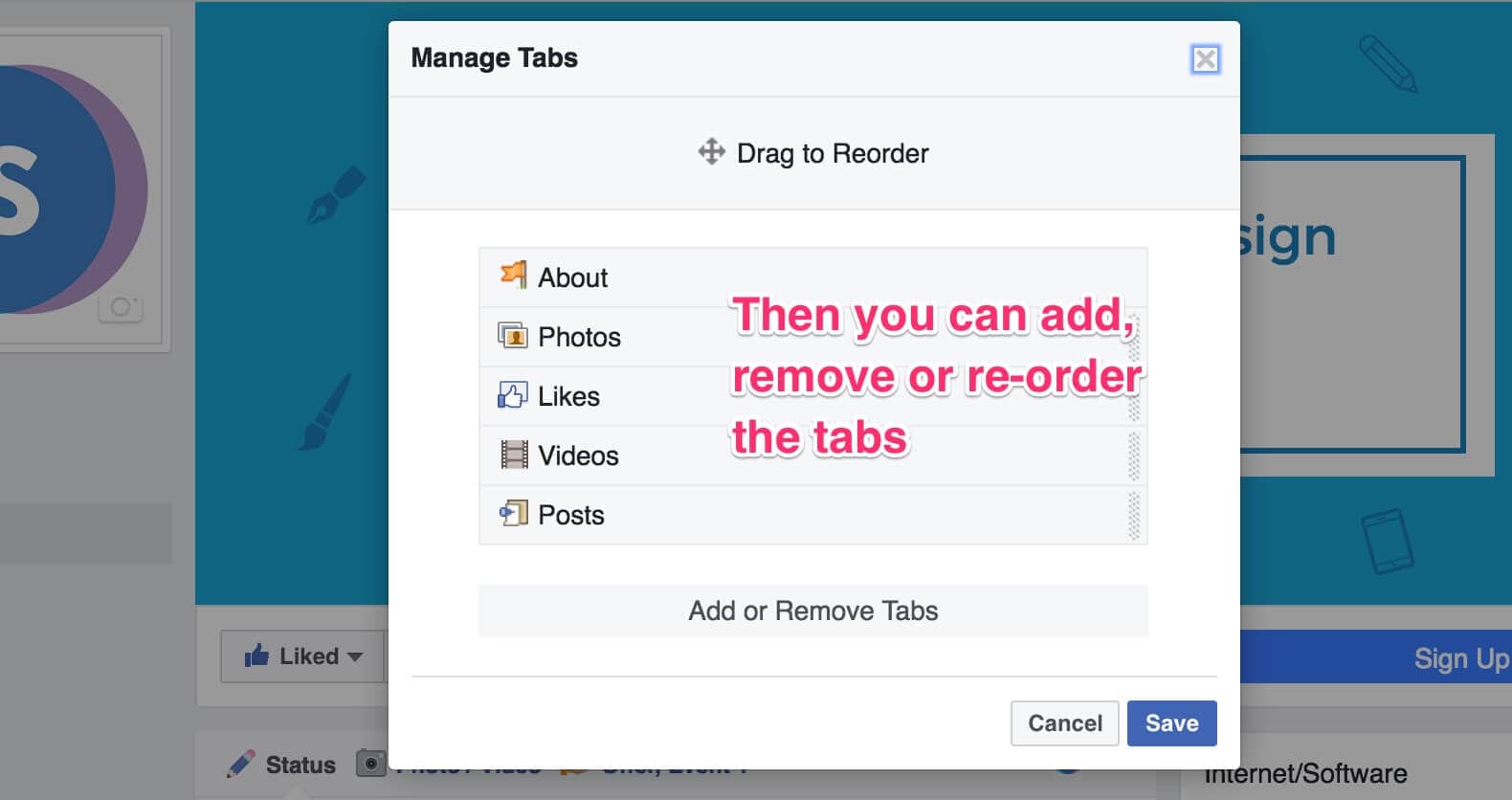 Re-order sections