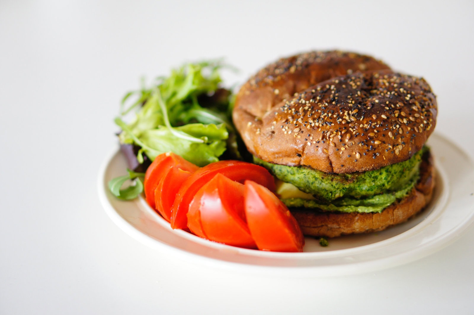 Vegan zucchini burger