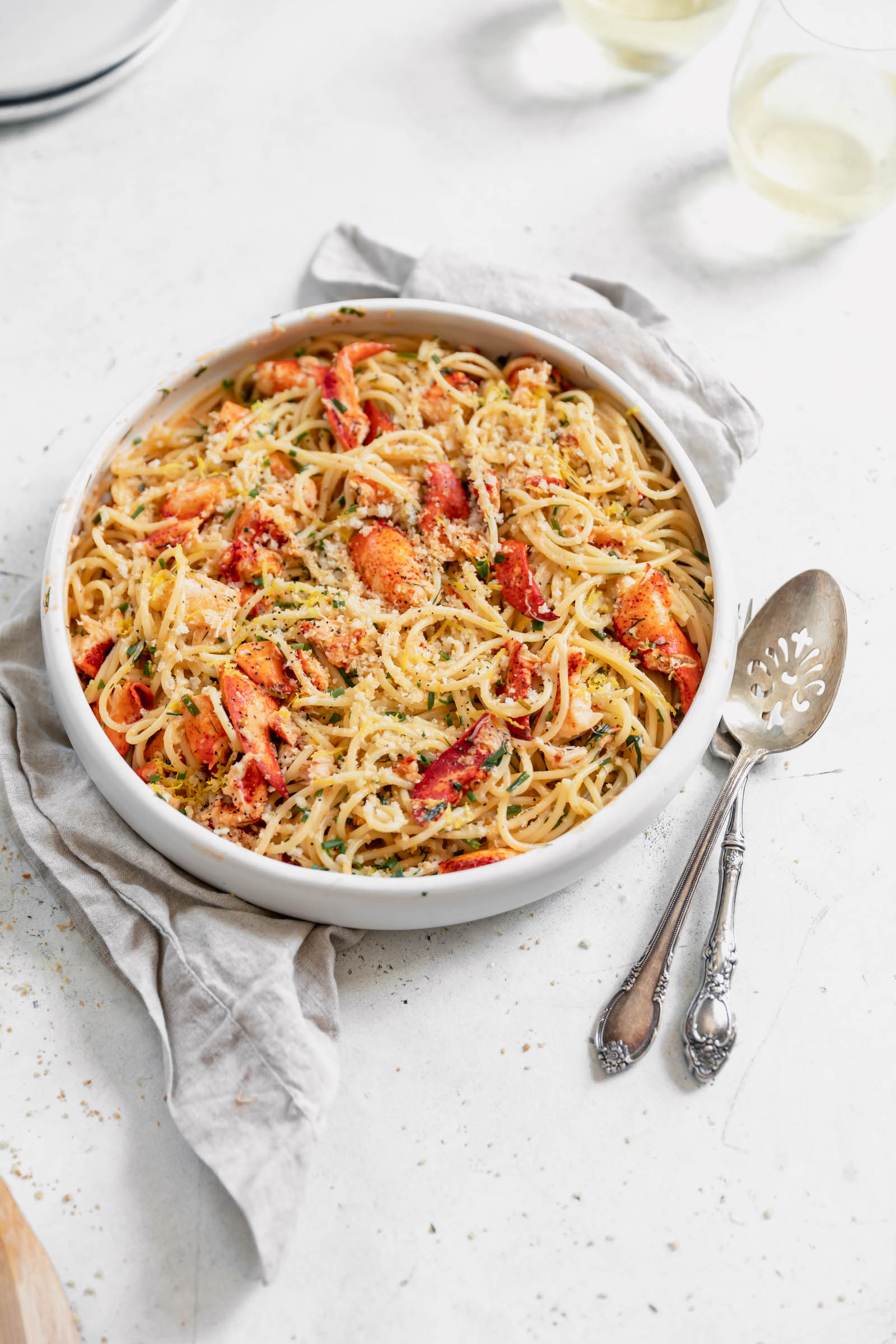 Lobster Roll Pasta - Broma Bakery