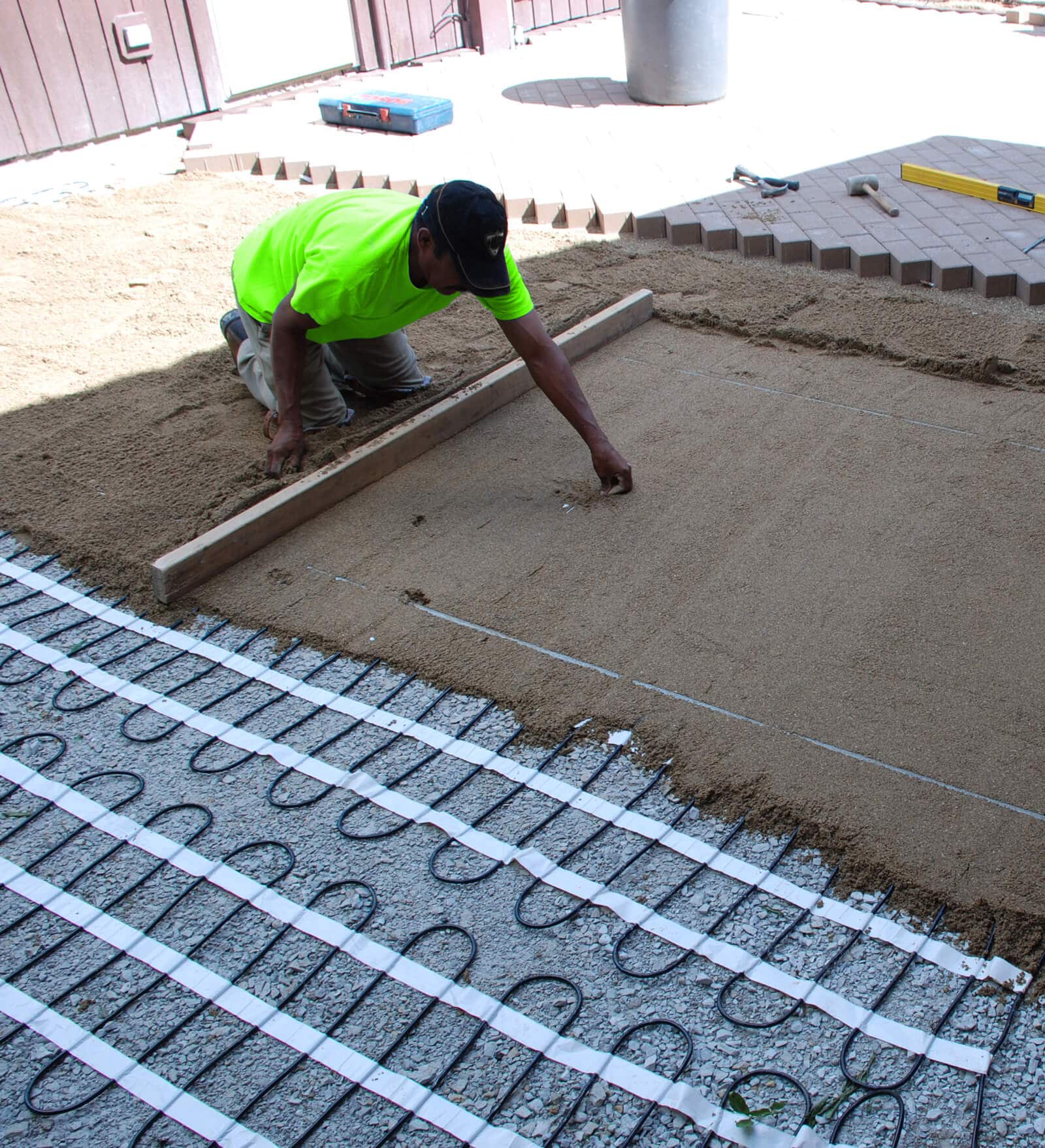 Hardscape installation