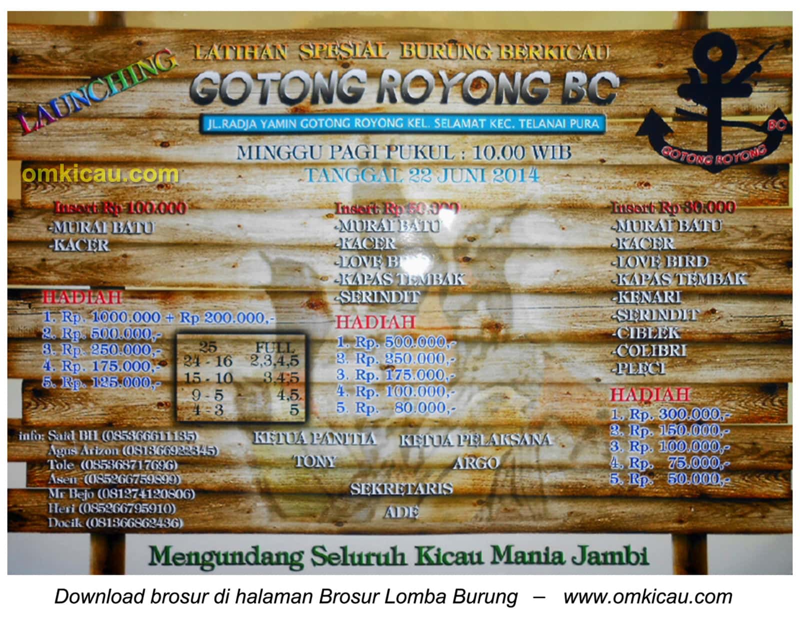 Latihan Spesial Gotong Royong BC, Jambi, 22 Juni 2014