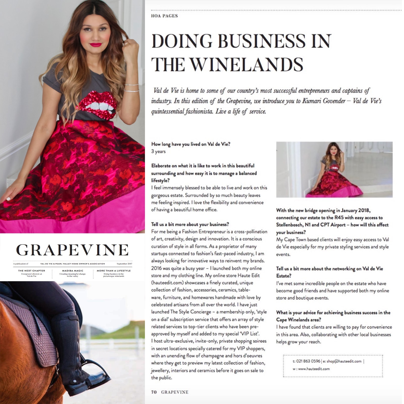 Kumari Govender Grapevine Magazine 2017