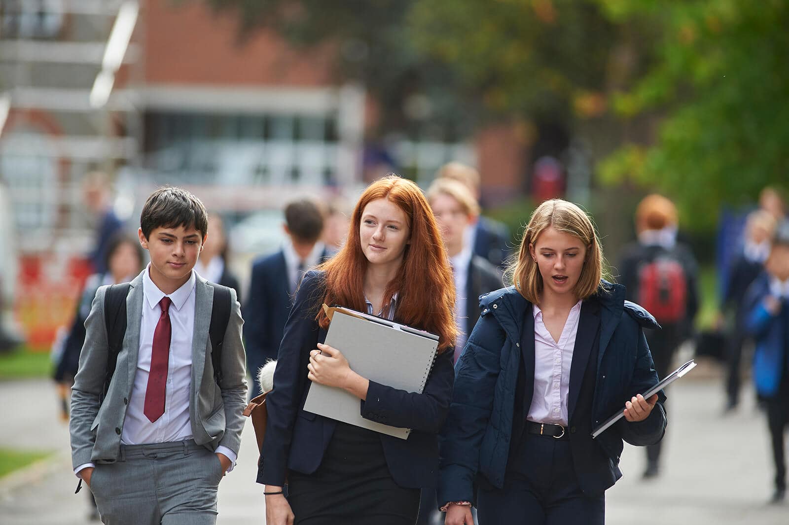 Pupils walking together