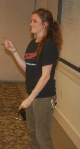 Stacia Cosner leading UMD SSDP chapter meeting 2007