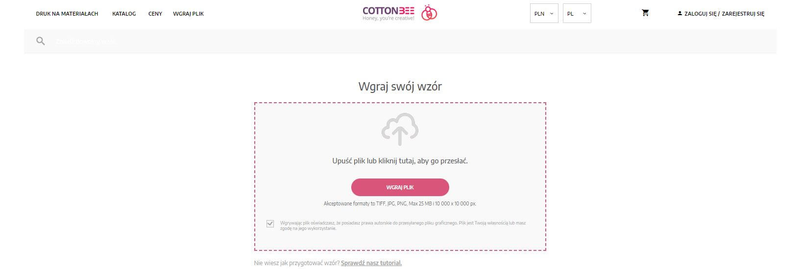 Nazwij plik z zapisanym projektem i wgraj go do systemu wgraj plik do systemu - drukowanie na materialach