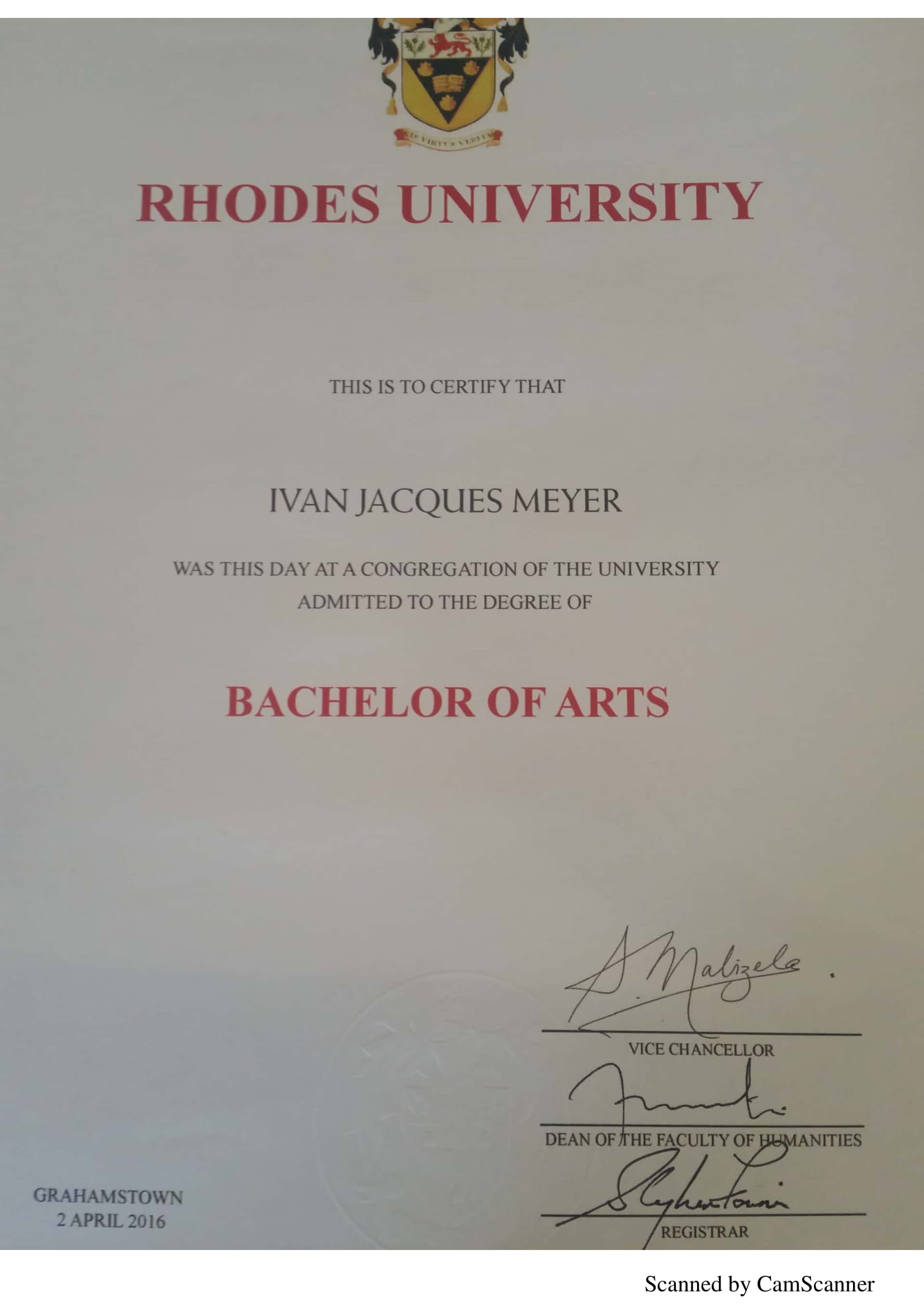 IVAN 2 Bachelors degree 1