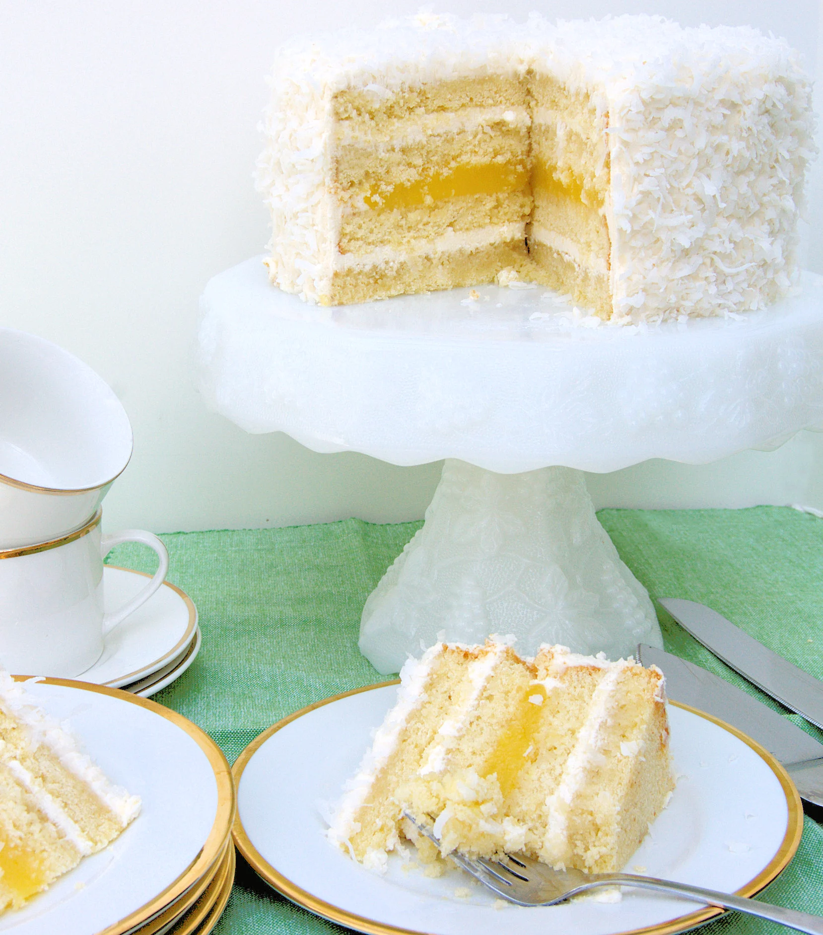 Wallpaper Dreamy Coconut Cake Baking Sense Free HD