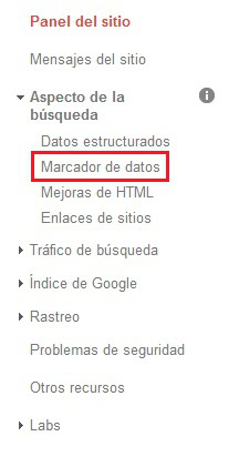 marcador datos google