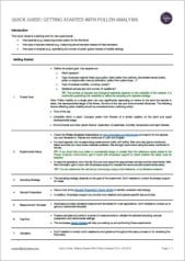 Quick Guide on how to get started with pollen analysis.