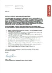 Material Safety Data Sheet to Lenovo Laptop