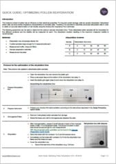 Quick Guide on how to optimize pollen rehydration for pollen analysis on the Ampha Z32