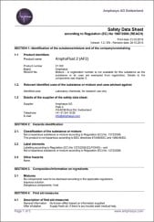Amphasys Material Safety Data Sheet (MSDS)