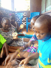 Angeline and Group of Children Frances Newsletter