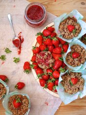 Erdbeer-Erdmandelmuffins