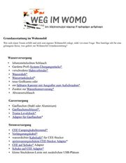 Grundausstattung im Wohnmobil