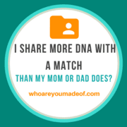 How Can I Share More DNA With a Match Than My Mom or Dad?