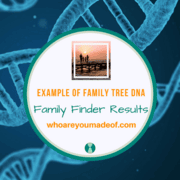 Example of Family Tree DNA Family Finder Results