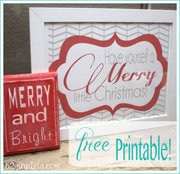 FREE Printable Quick & Easy Holiday Craft!