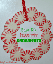 Easy DIY Peppermint Ornaments