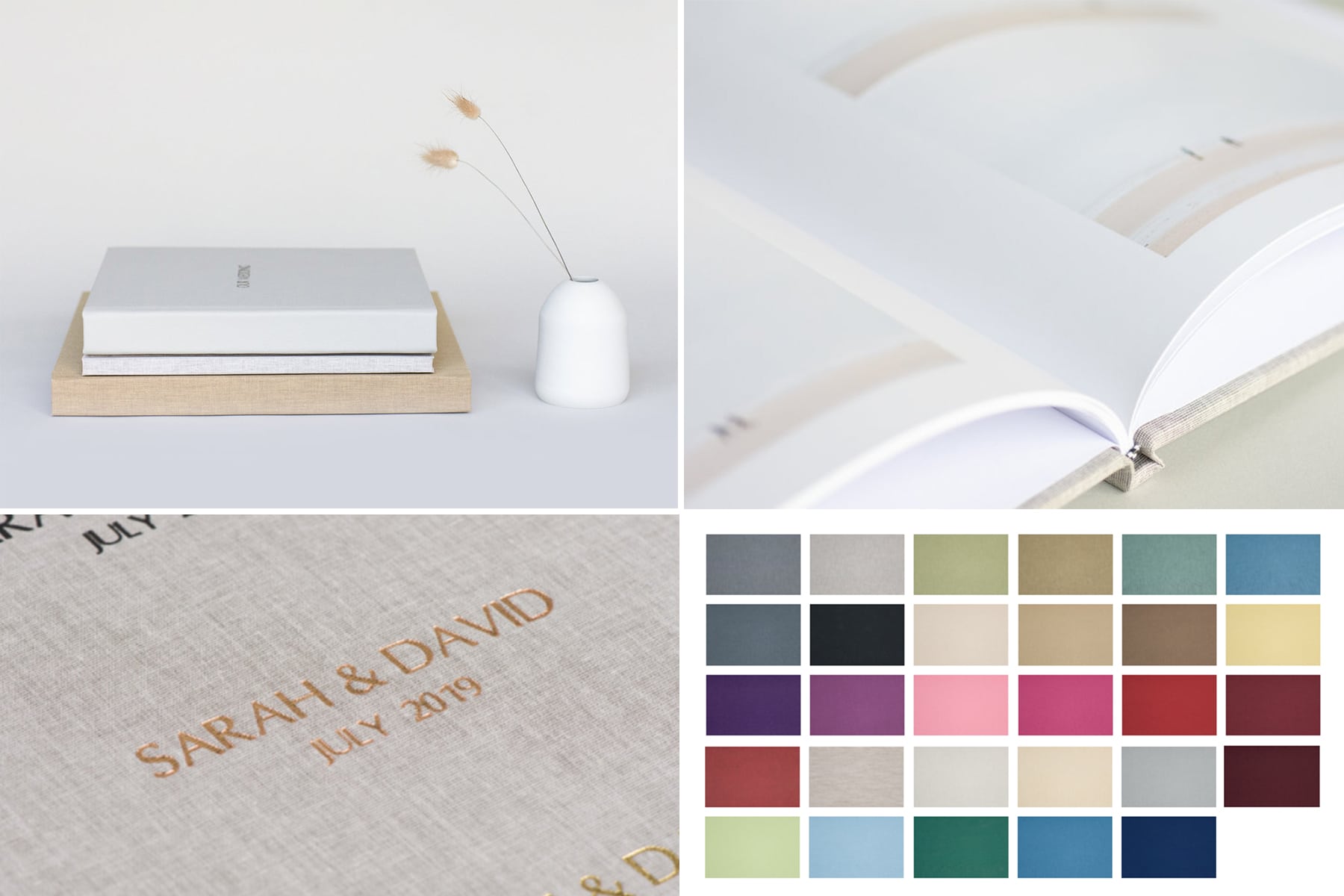 Beautiful hand crafted portrait photography photo album