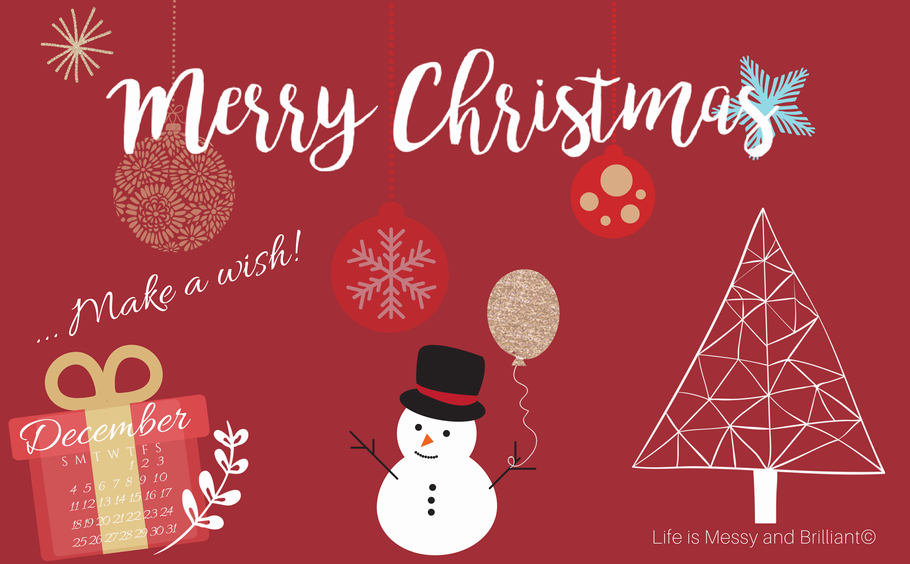 FREE December Desktop Wallpaper