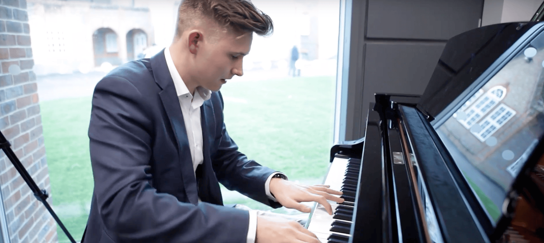 Matthew playing piano