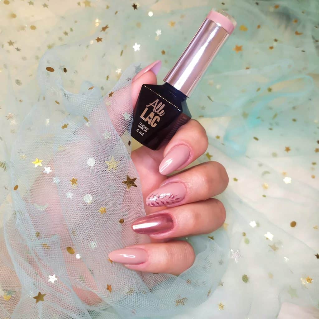 Nowości - Efekt holo + szkło w manicure tylko z kosmetykami od AllePaznokcie 1 efekt holo