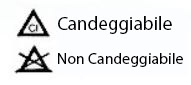 Simboli candeggio lavatrice