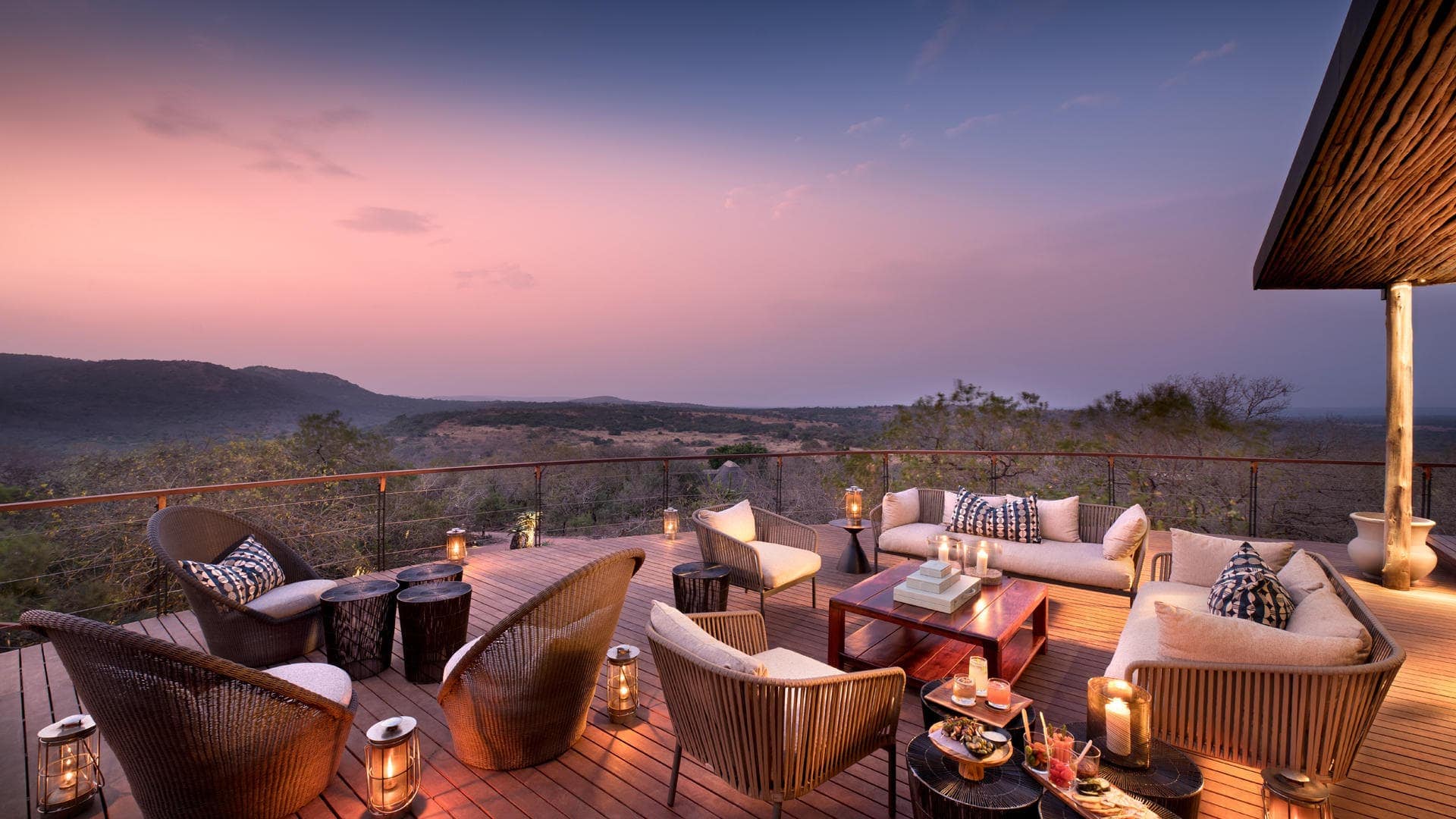 Phinda Mountain Lodge Guest Area Deck