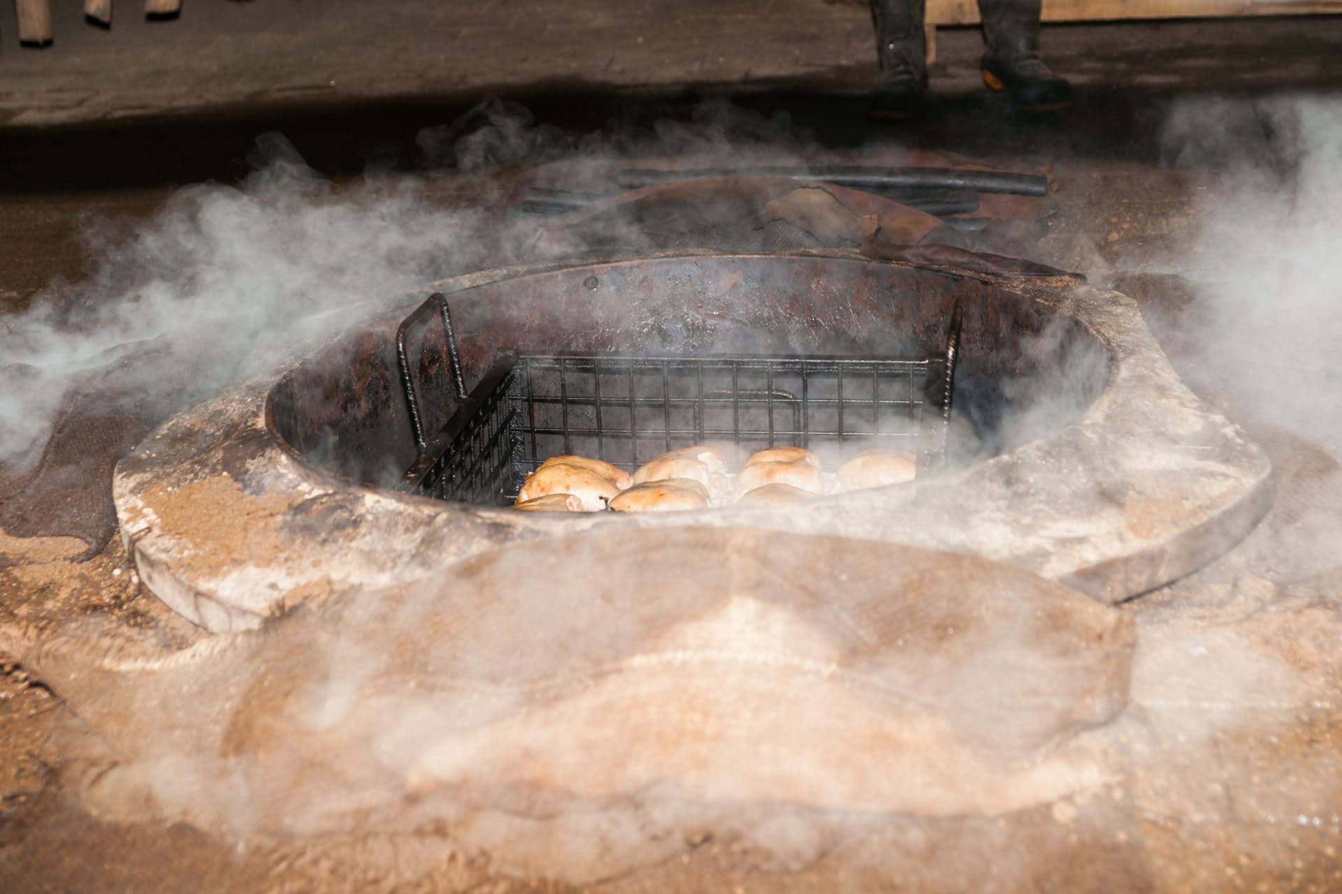 Maori Culture hangi cooking