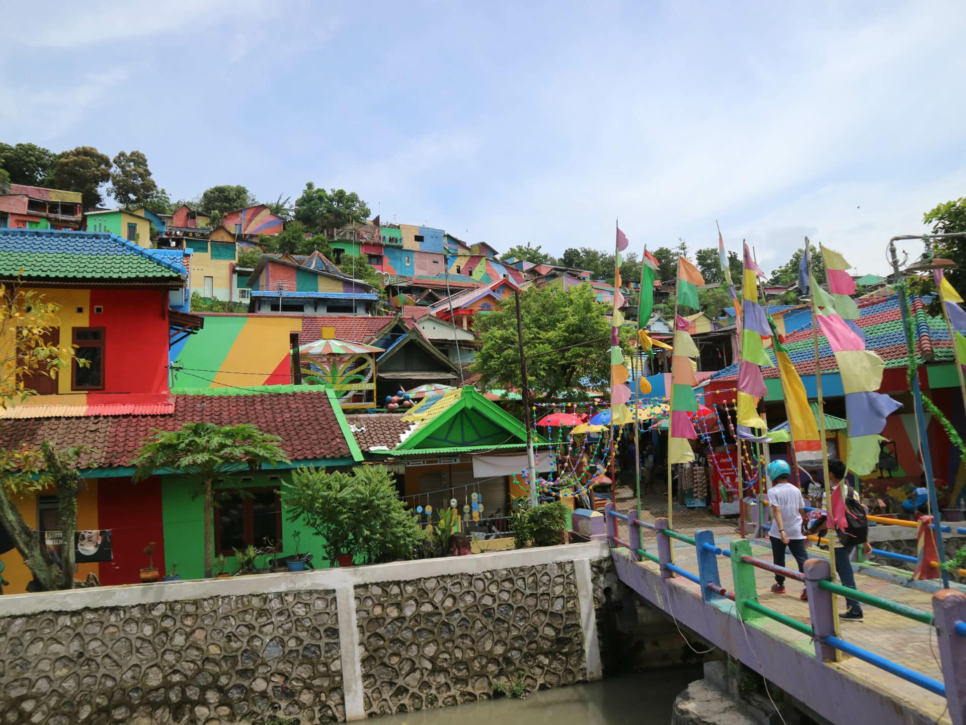 The colourful or ‘rainbow’ village (Kampung Pelangi) in Semarang, Central Java, Indonesia