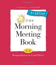 Image of the cover of the Morning Meeting book, which is full of morning meeting activities for kindergarten to 8th grade.