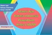 materi ajar ppt bahasa indonesia kelas 5 sd-mi