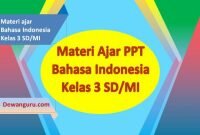 materi ppt bahasa indonesia kelas 3 SD-MI