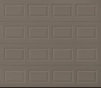 alt=" Amarr short panel garage door in terratone"