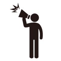 主張する人